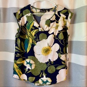 Floral Shortsleeve New York & Co blouse